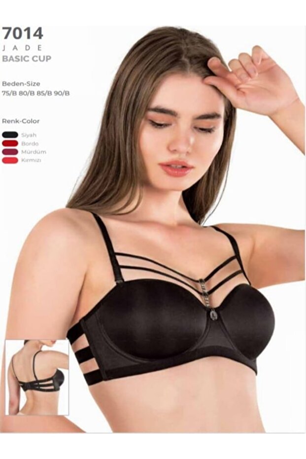 7014 Jade Basıc Cup Sütyen Siyah - 3