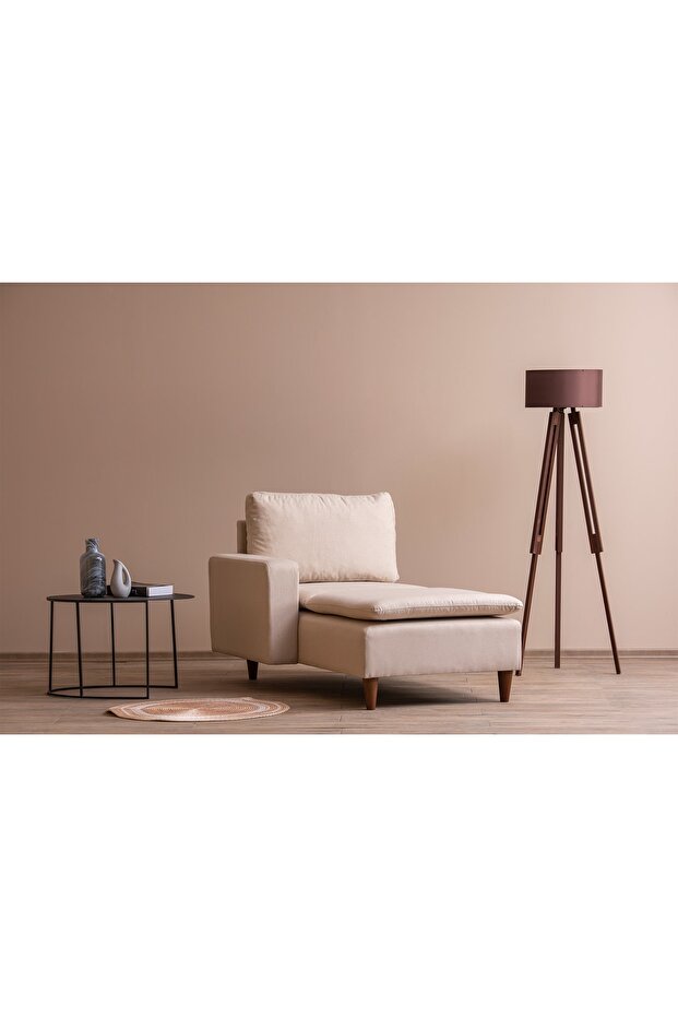 Lungo Modüler Daybed - Krem Keten - 1