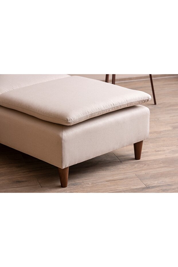 Lungo Modüler Daybed - Krem Keten - 3