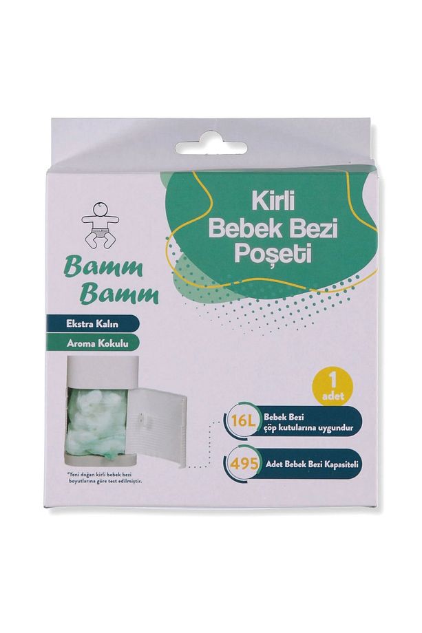 Bamm bamm16l Çöp Kovaları Ile Uyumlu 495 Adet Kirli Bebek Bezi Kapasiteli Bebek Bezi Poşeti - 7