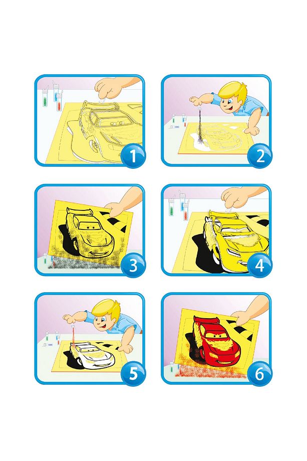 Eğitici Ve Eğlenceli Kum Boyama Seti, Disney Cars Mcqueen&francesco (2'Sİ 1 ARADA)- Ds-06 - 3