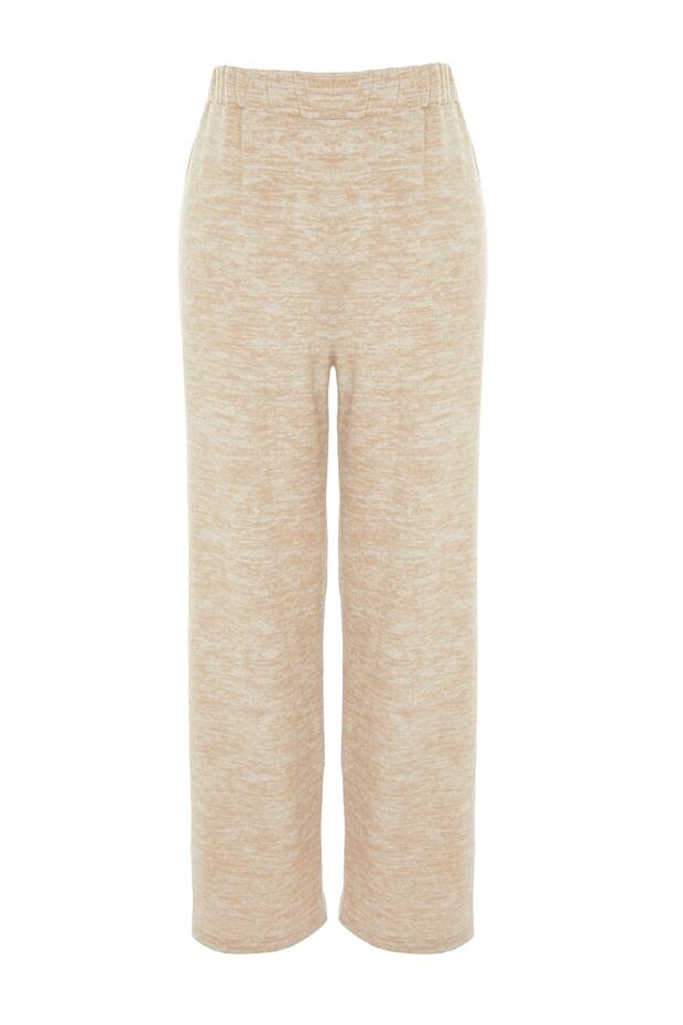 Bej Yumoş Örme Pantolon TWOAW21PL0094 - 6