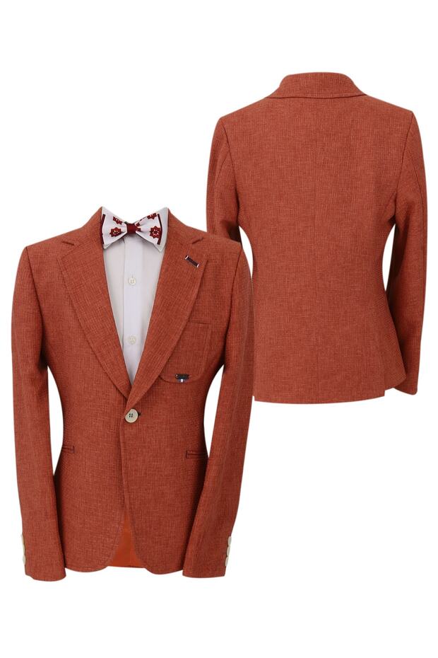 Erkek Çocuk Blazer Tek Ceket - 7