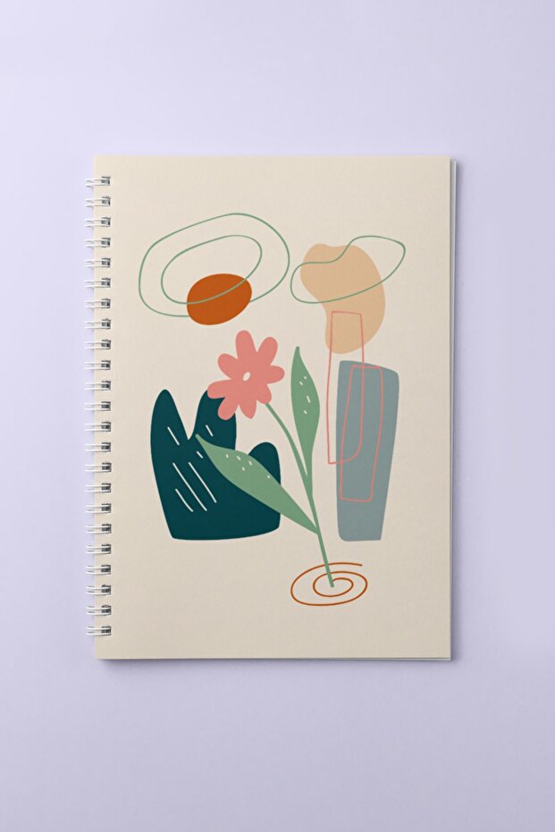 دفتر ملاحظات حلزوني مقاس A5 (15 × 21 سم) - 1