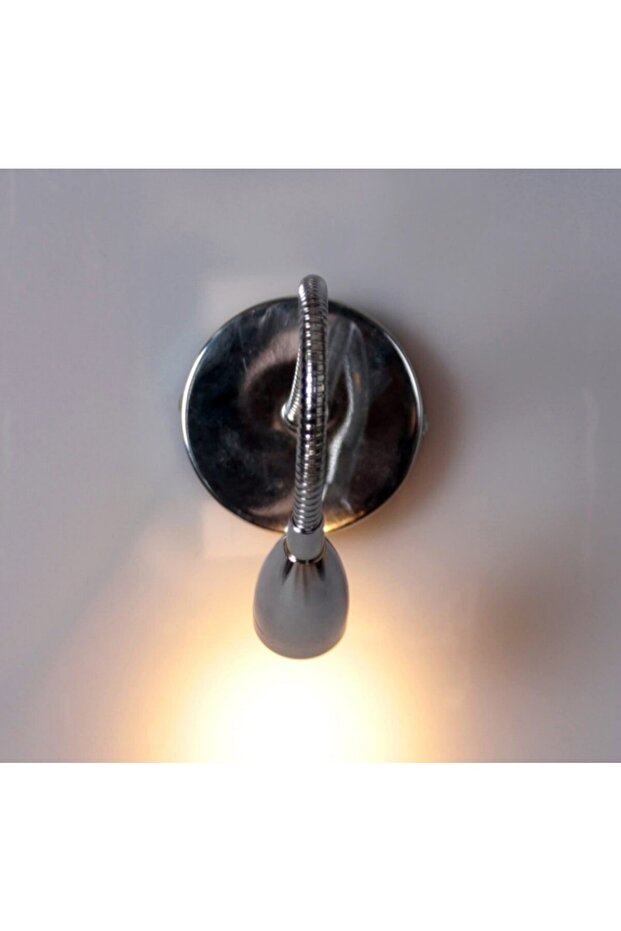 Mylights Gümüş Sipreli Hareketli Okumam Lambası Yatak Başı Gece Lambası Aplik Led Aplik - 4