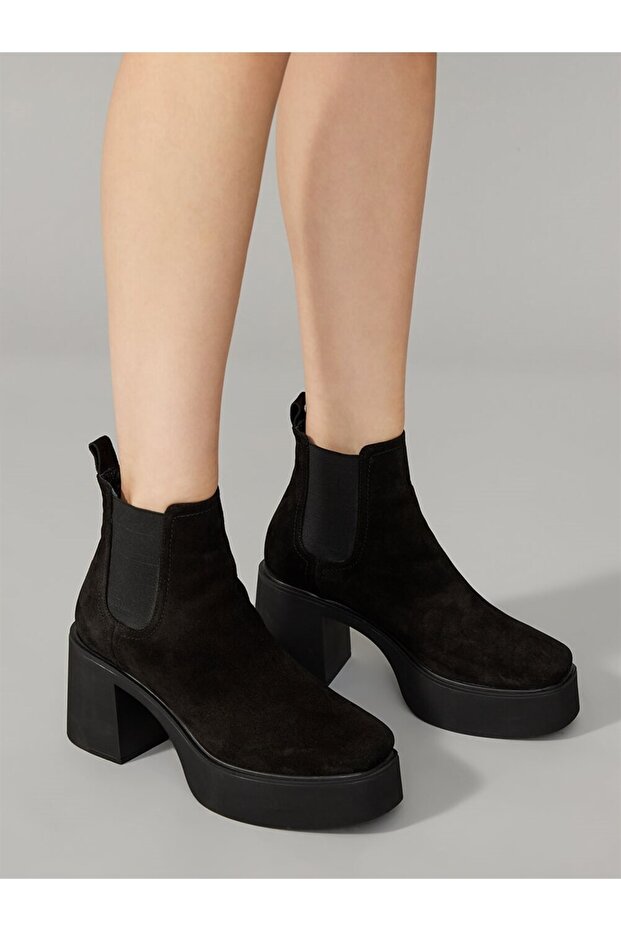 Mirre Siyah Süet Bot - 6