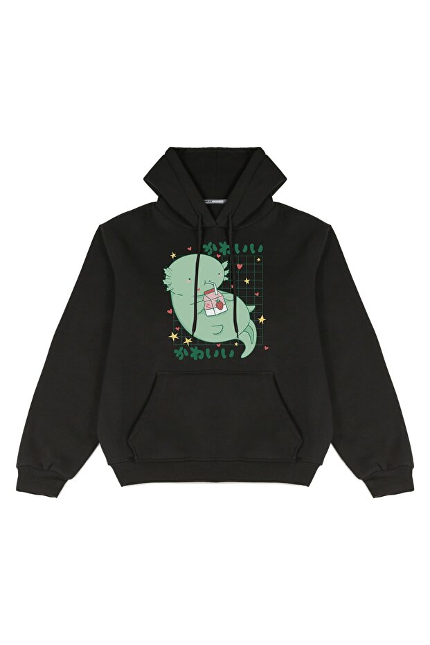 Unisex Oversize Hooded Sweatshirt - Printed