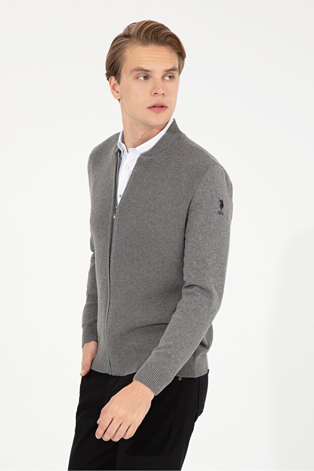 Gray Men's Cardigan