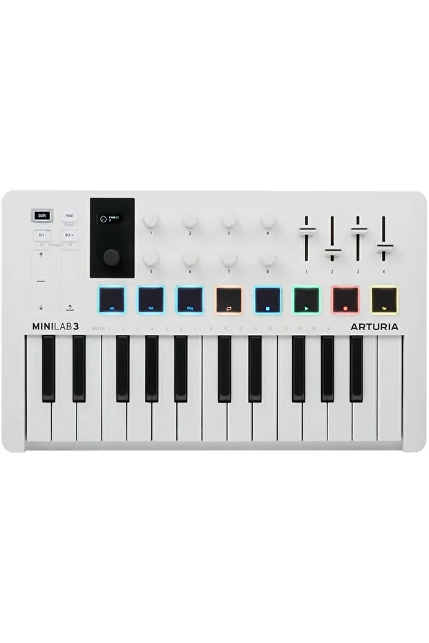 Minilab 3 Kompakt Beyaz Midi Klavye - 1