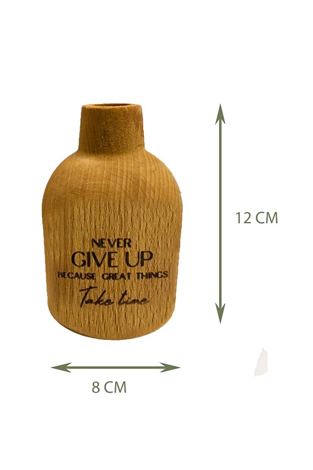 Ahşap Mini Vazo - 2