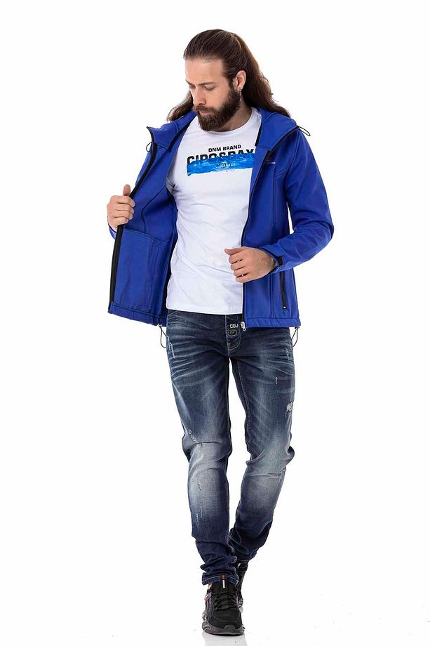 Cj285 Softshell Termal Şardonlu Mavi Ceket - 4