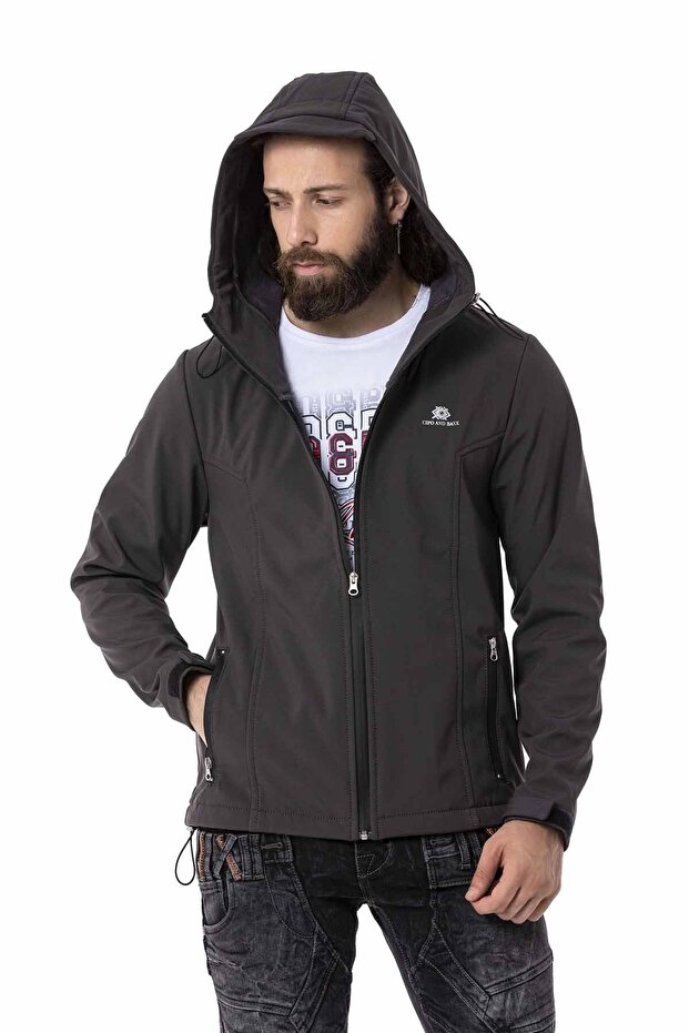 Cj285 Softshell Termal Şardonlu Antrasit Ceket - 3