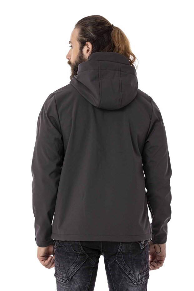 Cj285 Softshell Termal Şardonlu Antrasit Ceket - 4