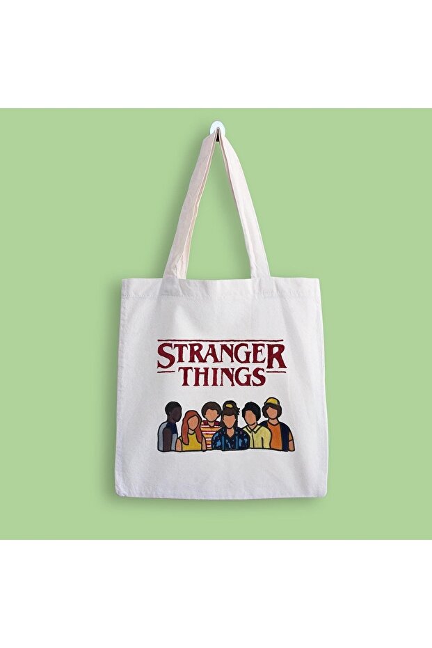 Stranger Things 3 Baskılı Bez Çanta - 1