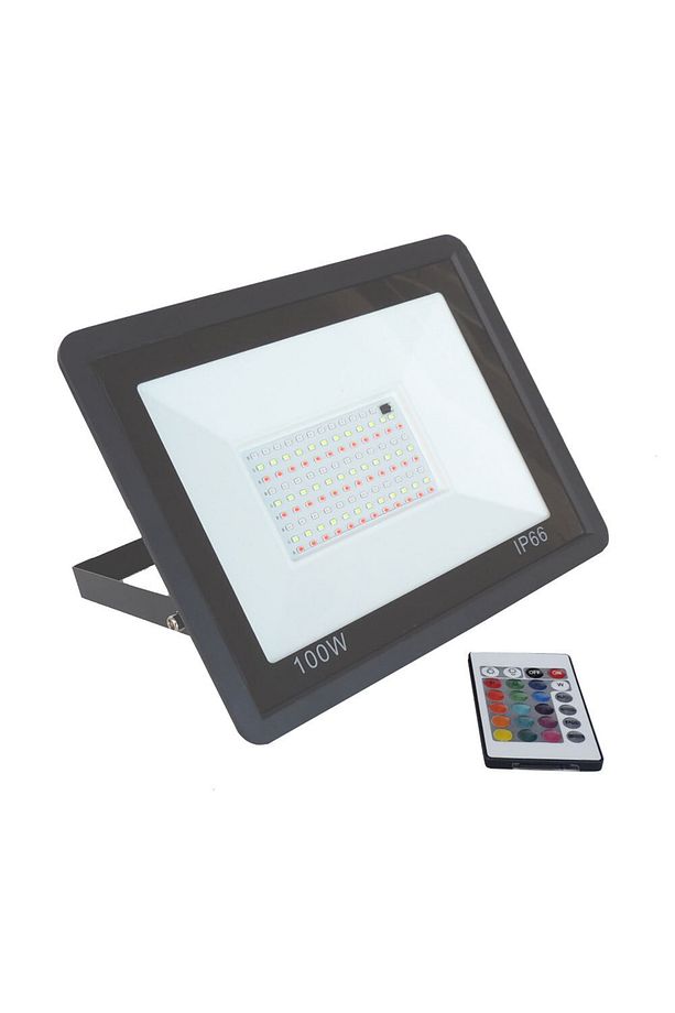 Led Projektör 100 Watt Renkli Rgb Uzaktan Kumandalı - 1