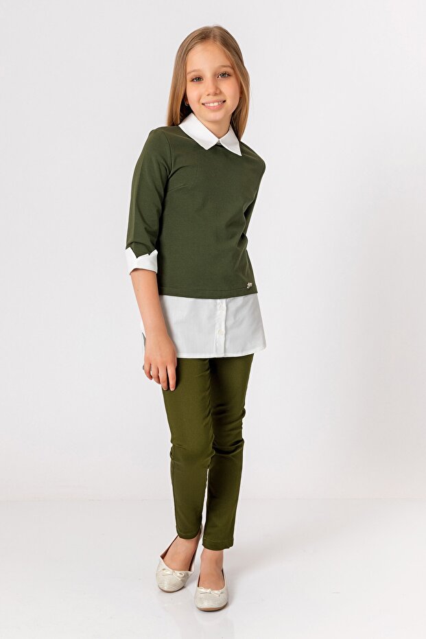 Girl's Shirt Detailed Blouse