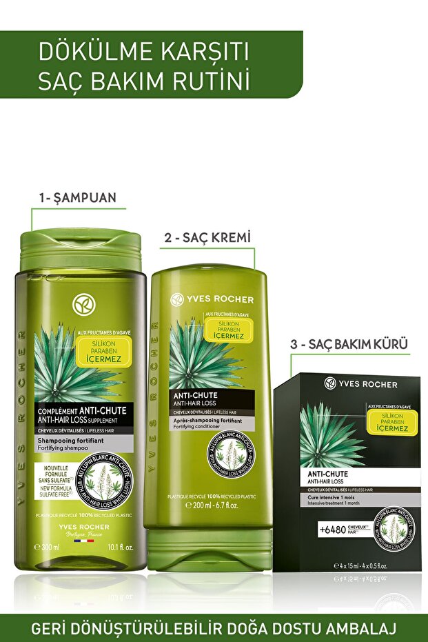 Saç Oluşumunu Destekleyen ve Dökülmeyi Engelleyen Şampuan 300 ml - 7