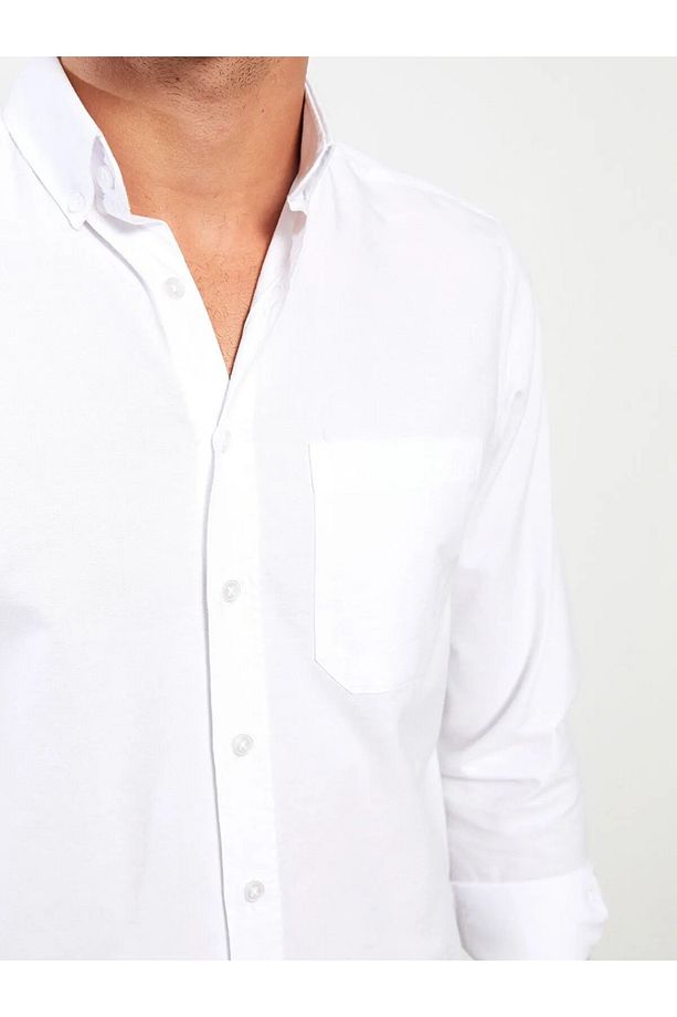 Regular Fit Uzun Kollu Oxford Erkek Gömlek - 2