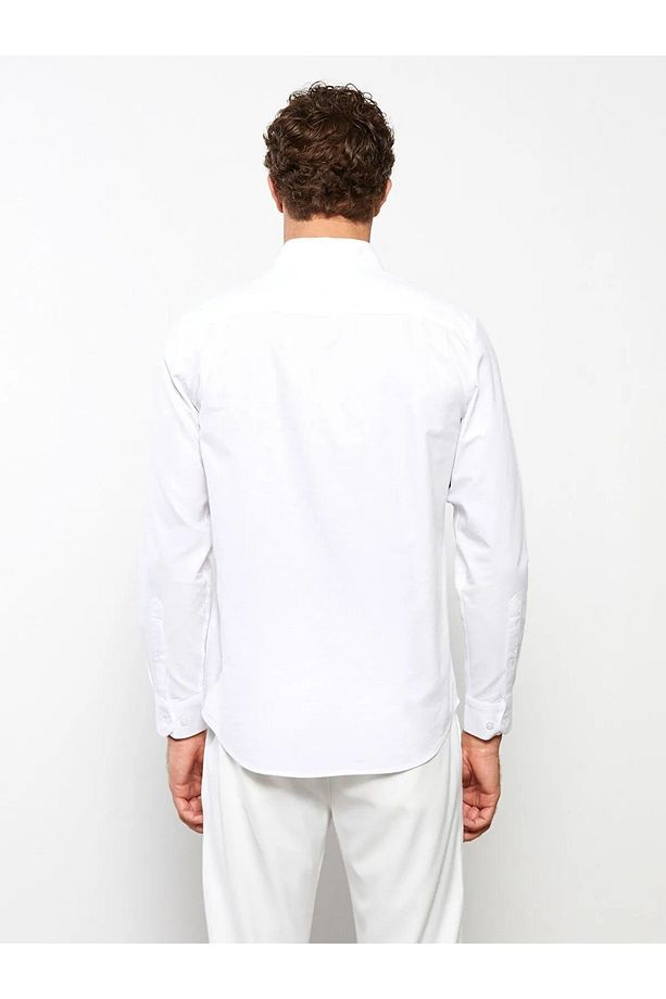Regular Fit Uzun Kollu Oxford Erkek Gömlek - 3