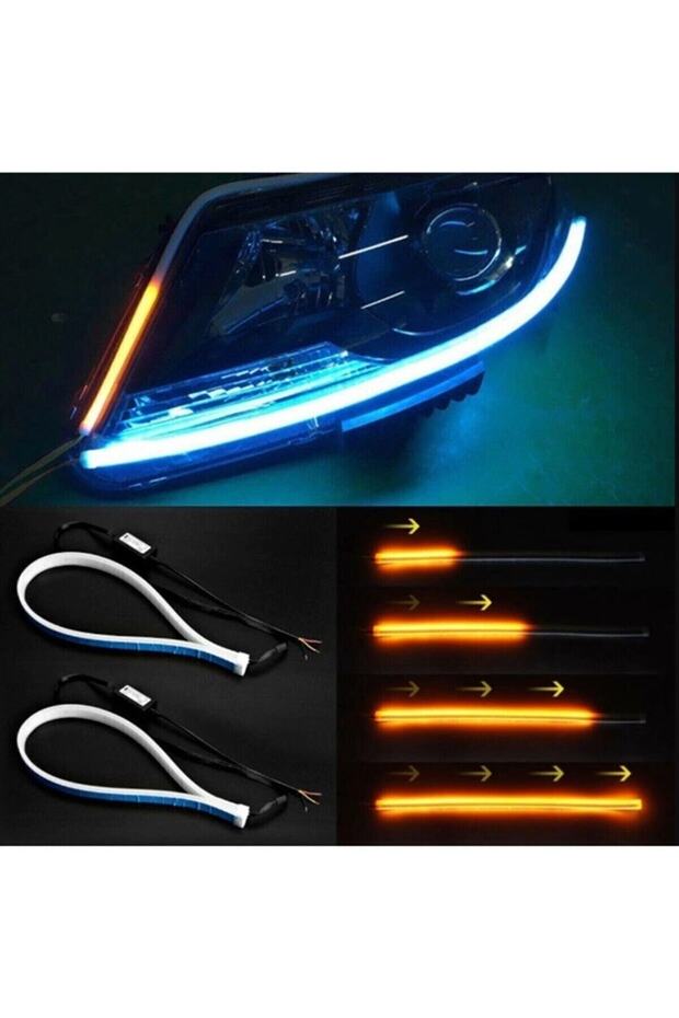Far Üstü Kayar Led Açılış Animasyonlu Selamlamalı 60cm 2 Adet - 7