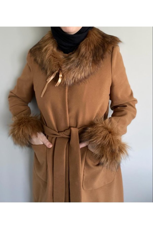 Fur Collar / Collar Fur Sleeve Set