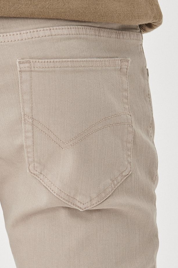 Erkek Taş 360 Derece Her Yöne Esneyen Slim Fit Dar Kesim Pamuklu Esnek Rahat Pantolon - 3