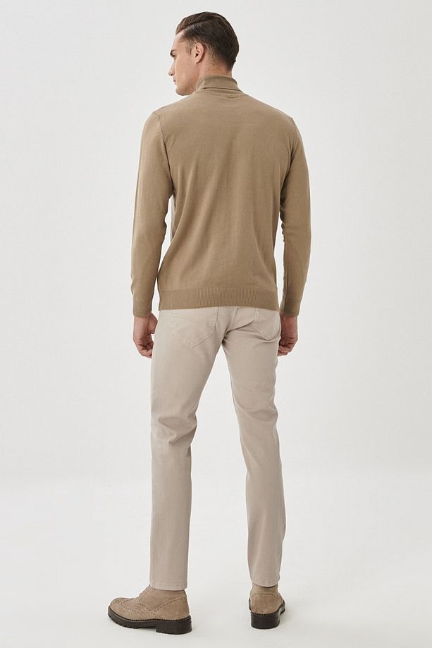 Erkek Taş 360 Derece Her Yöne Esneyen Slim Fit Dar Kesim Pamuklu Esnek Rahat Pantolon - 4