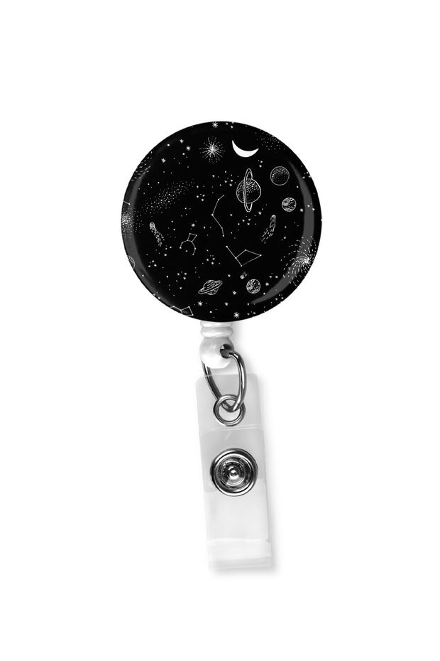 Galaxy Constellation Drop Yoyo Collar Card Holder