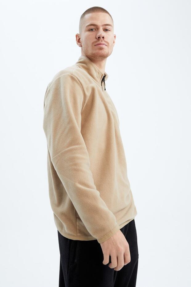 Defactofit Standart Fit Dik Yaka Basic Polar Sweat Kum - 3