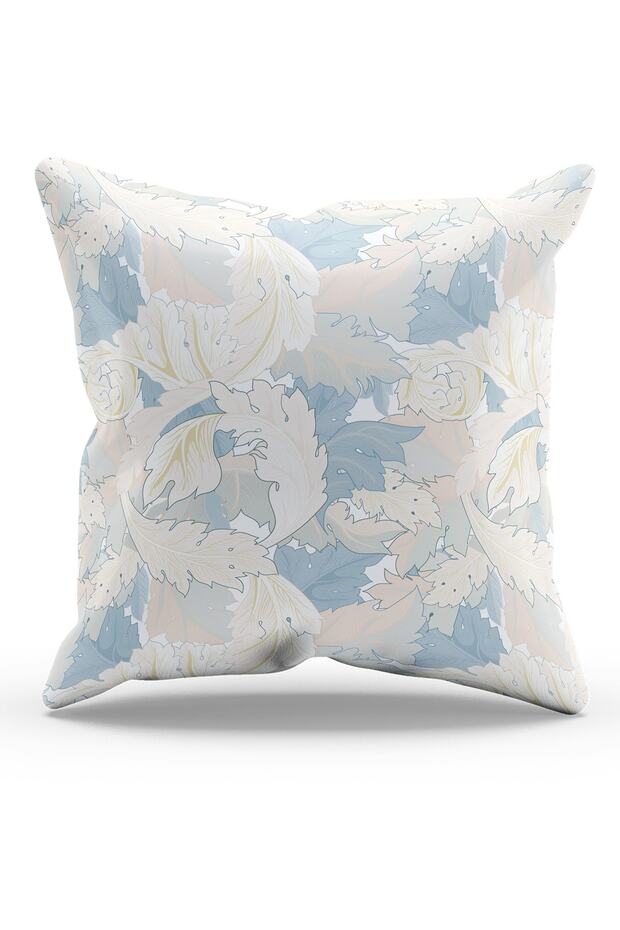 غطاء وسادة مطبوع على الوجهين كلاسيكي-5 من جلد الغزال - 1