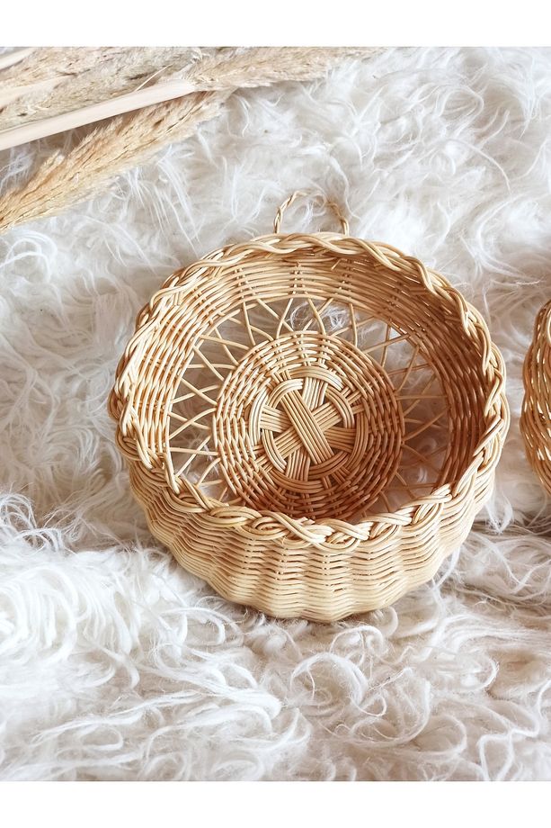 Gudelidekor Hasır Bambu Rattan Duvar Dekoru Kapı Süsü - 1