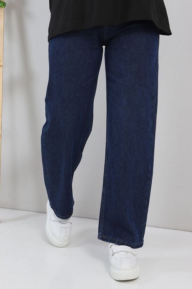 Bol Paça Kot Pantolon Koyu Kot 6016 - 3