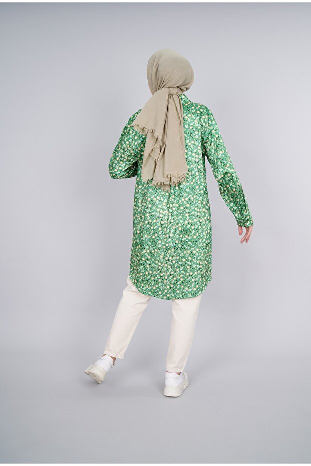 Çiçekli Gömlek Tunik-modahicap - 5