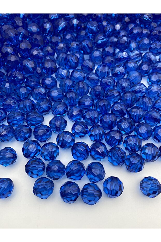 14mm Cobalt Blue Dark Blue/Navy Blue Honeycomb Model Acrylic Beads, Jewelry, Bag Making Beads (100Gr,~80 Pieces)