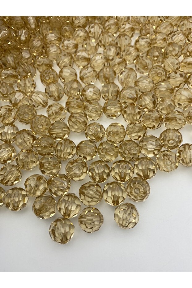 14mm Light Brown Mink/Honey Color Honeycomb Model Acrylic Beads, Bag Making Beads (100Gr,~80 Pieces)