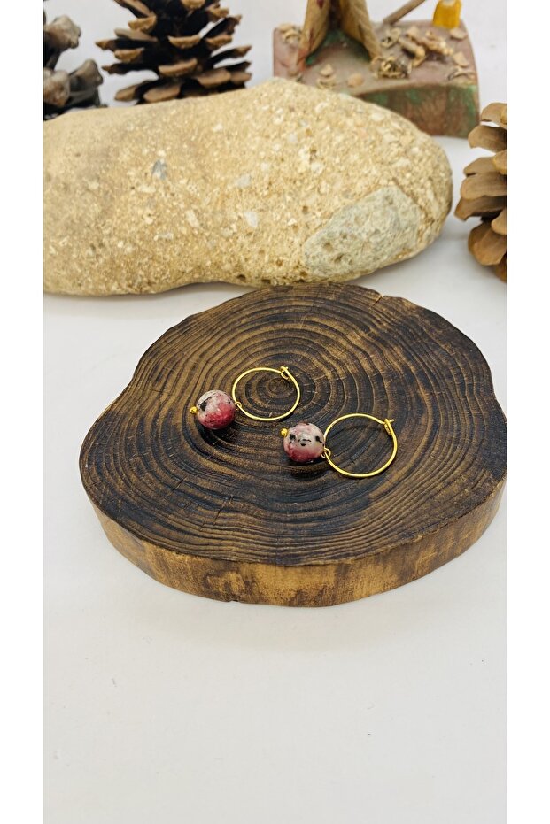 Handmade Ethnic Authentic Hippie Bohemian Jade Stone Earrings