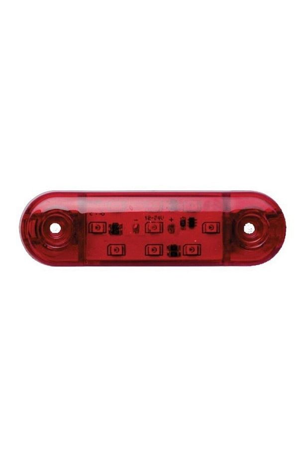 9 Ledli Tombul Parmak Led Lamba Kırmızı 12-24 Volt - 1
