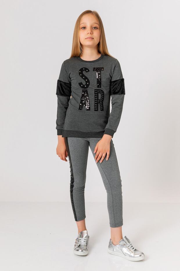 Girl's Leather Detailed Tights