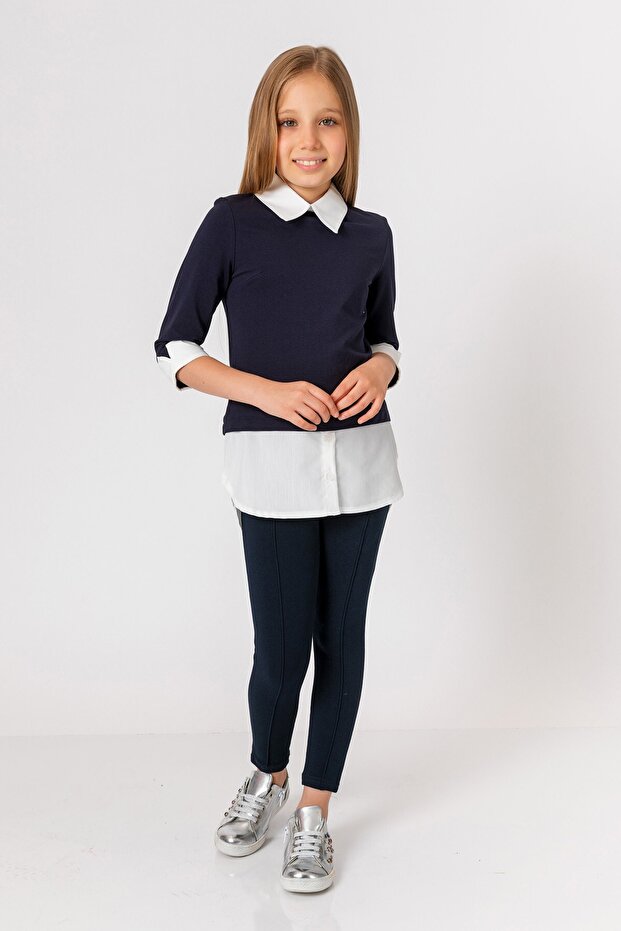 Girl's Shirt Detailed Blouse