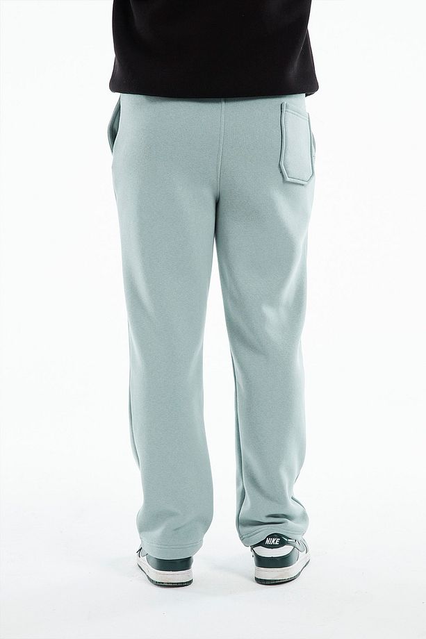 Eazy Basic Oversize Unisex Wide Leg Bol Paça Küf Rengi Kalın Eşofman Altı - 2
