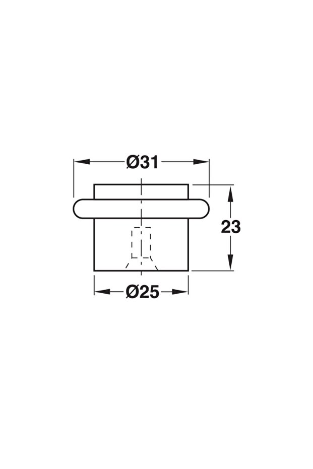 Zemine Monte Kapı Stoperi, Mat Paslanmaz Çelik Renk - 2