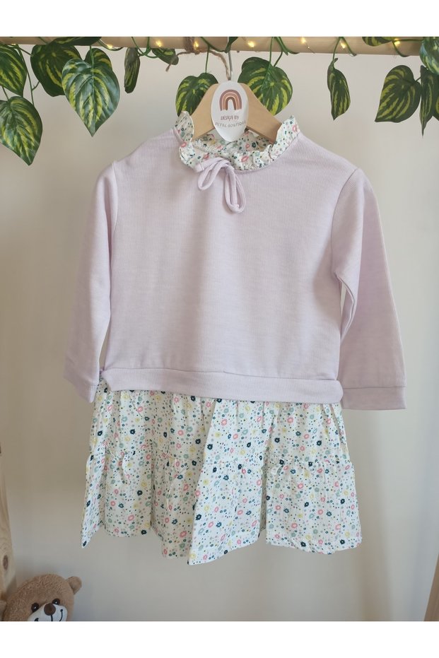Sweatshirt Detailed Dress