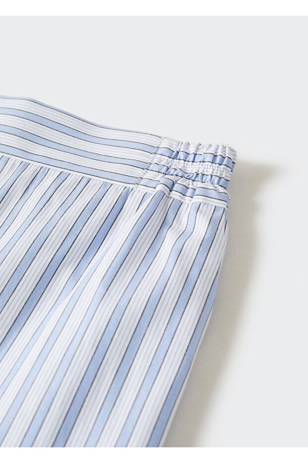 Cotton Striped Pants - 6