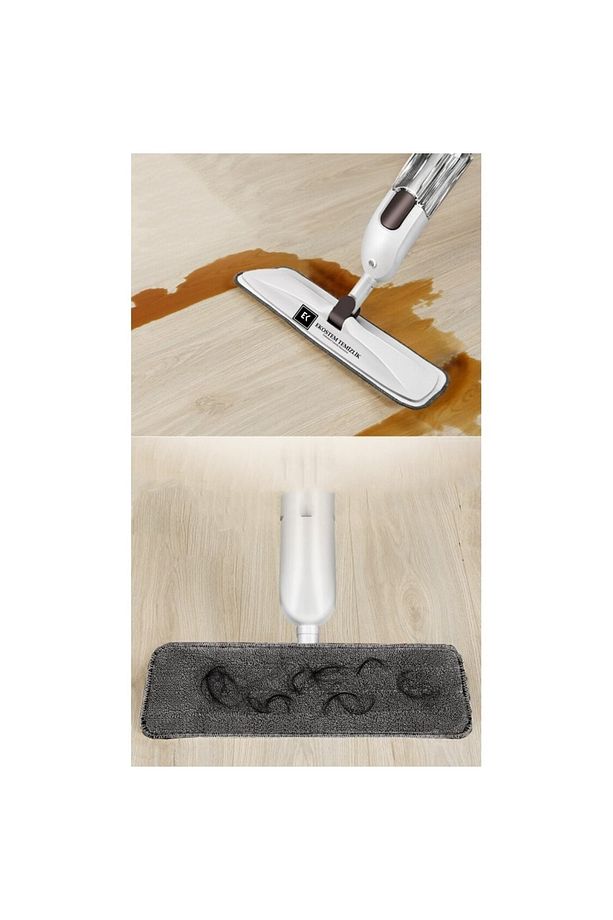 Yüksek Kaliteli Deterjan Hazneli Sprey Mop 2+1 Mikrofiber Yedek Paspas - 5