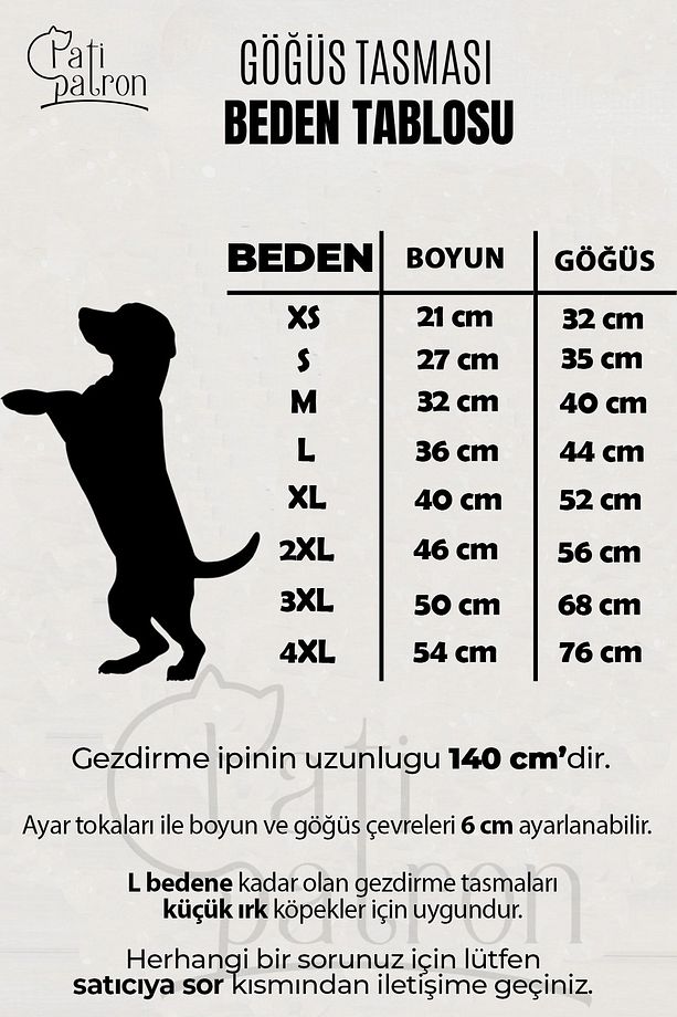 Kaçış Önleyici Köpek Göğüs Tasma Seti Küçük Irk Ve Büyük Irk Köpek Gezdirme Tasması - 5