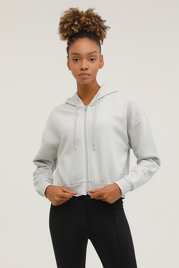 W-sdk241 Rachel Full Zip Gray Women's Tracksuit