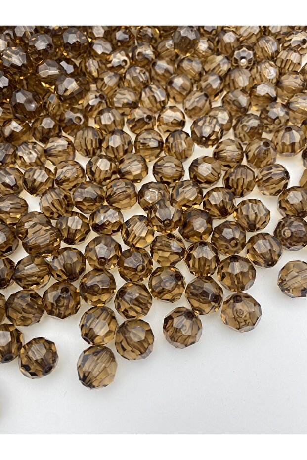 14mm Brown Honeycomb Model Acrylic Beads, Jewelry, Bag Making Beads (100Gr, ~80 Pieces)