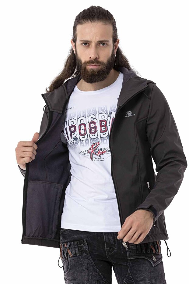 Cj285 Softshell Termal Şardonlu Antrasit Ceket - 2