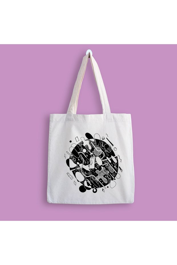 Bts Mono Printed Cloth Bag