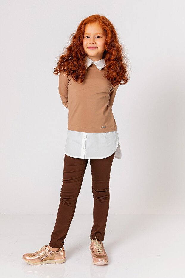 Girl's Shirt Detailed Blouse